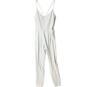 Old Navy Active Womens Medium Cloud Go-Dry Gray Heather Jumpsuit  Athleisure